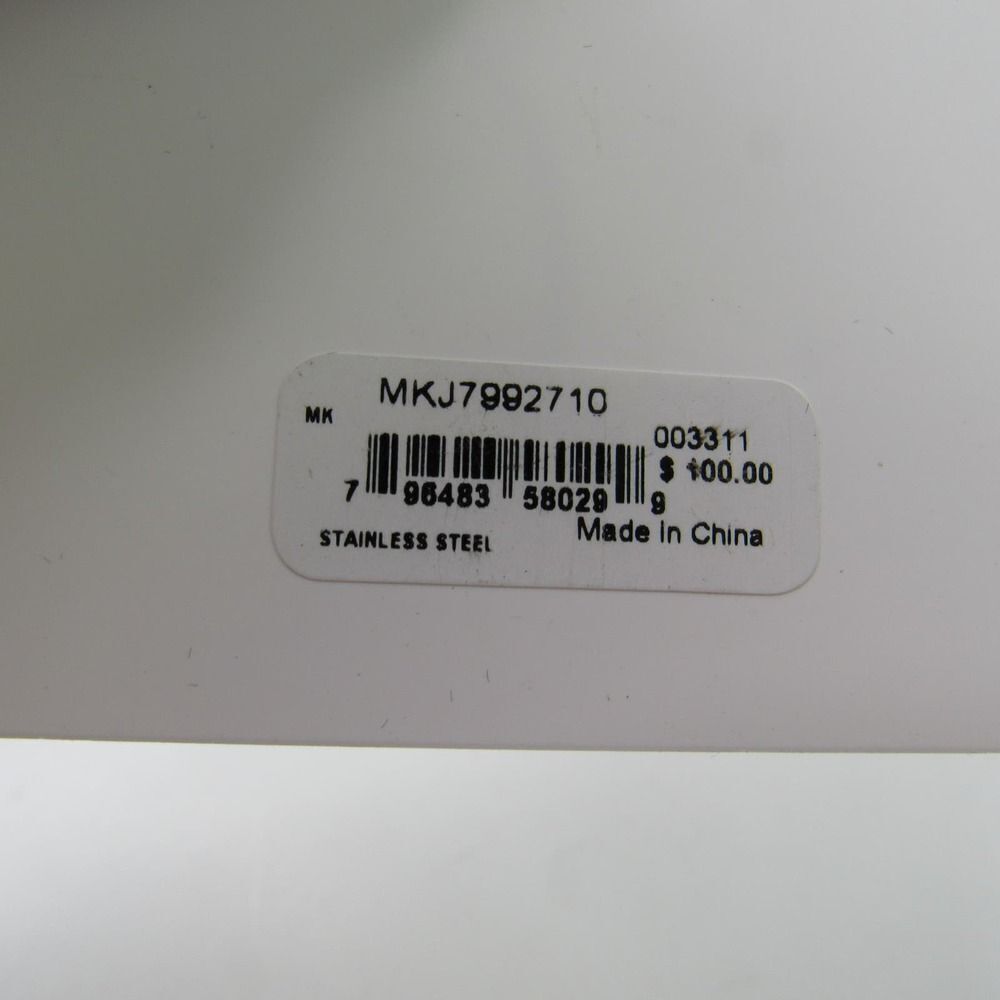 Michael Kors Stainless Steel MK Logo Hoop Earrings Color: Gold Model: MKJ7992710 - Picture 3 of 3